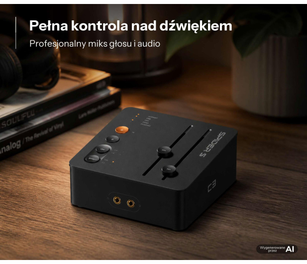 Fosi Audio Fosi Audio C3 - Gamingowy Wzmacniacz Słuchawkowy z DAC - 1583288 - zdjęcie 3